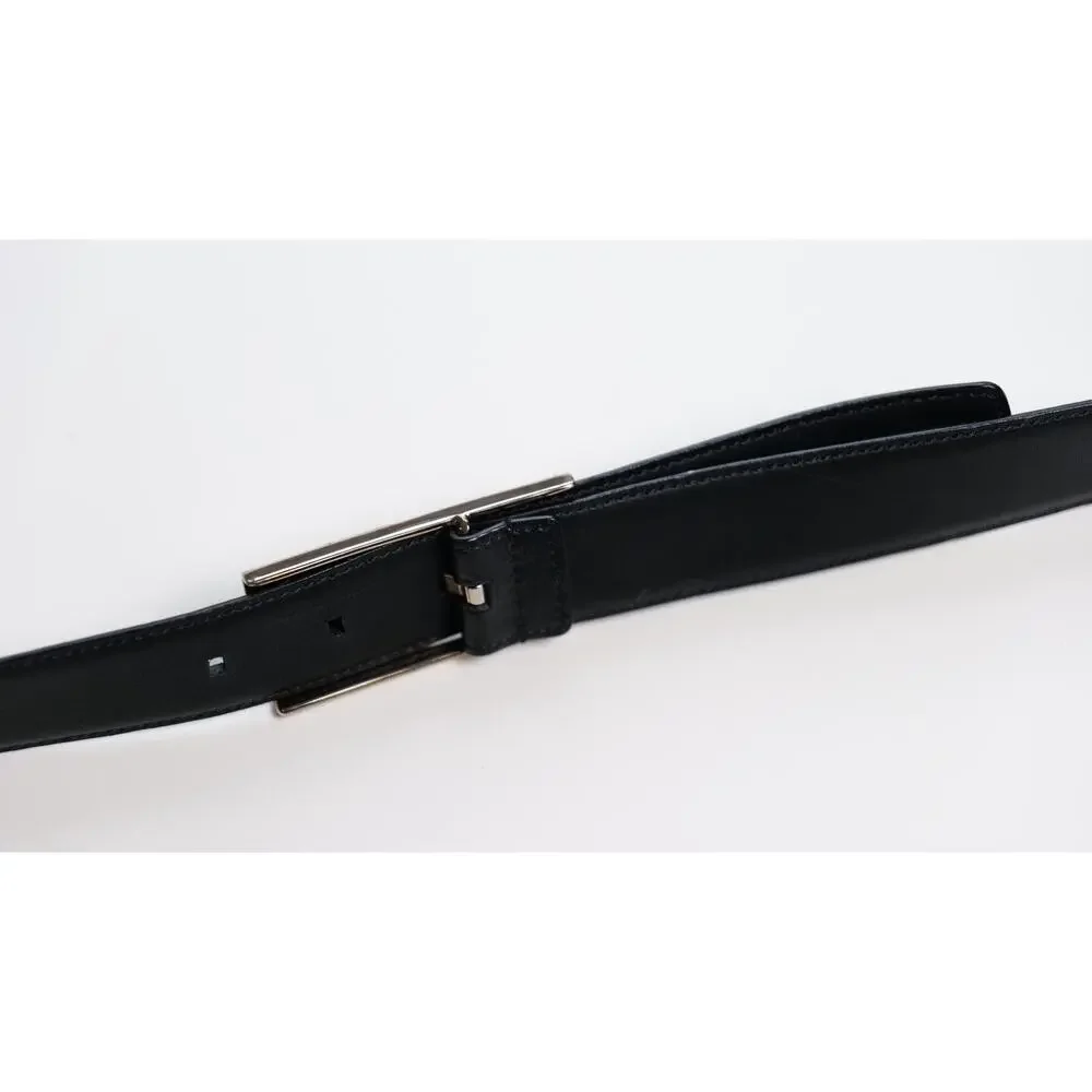 Gucci Classic Dress Black Buckle Belt 40
